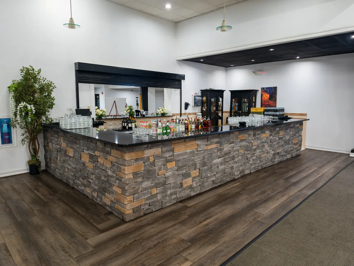 The front bar at The Palace Center