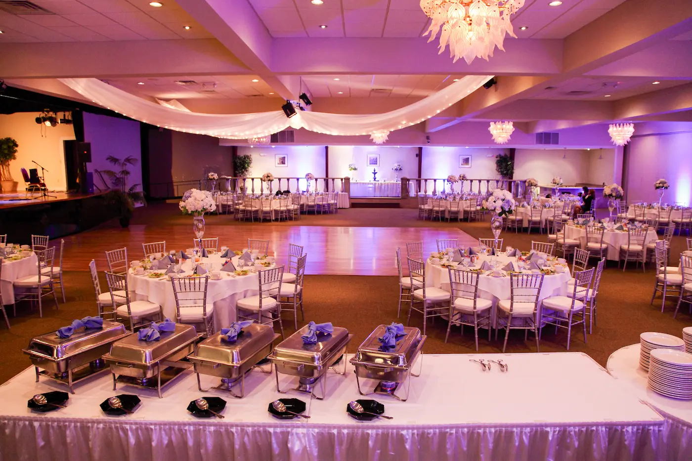 The Great Ballroom at The Palace Center set for an event
