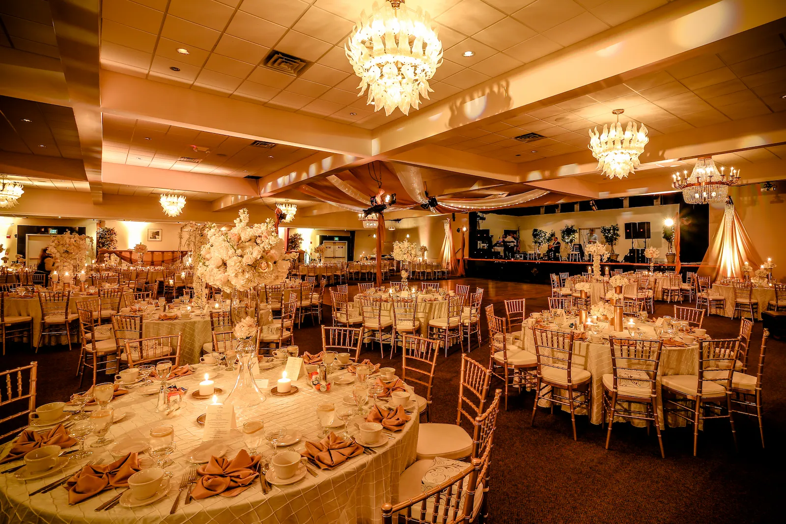 The Royal Ballroom at The Palace Center set for a celebration